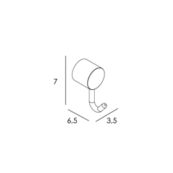 Percha serie PUNT acabado cromo - Imagen 2