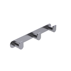 Percha triple serie PRACTIC acabado negro gun matal - Imagen 1