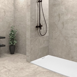 Plato de ducha de resina, gel coat y cargas minerales modelo LUXURY - Imagen 1