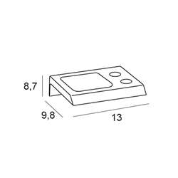 Portacepillos de pared serie MARINA acabado cromo - Imagen 2