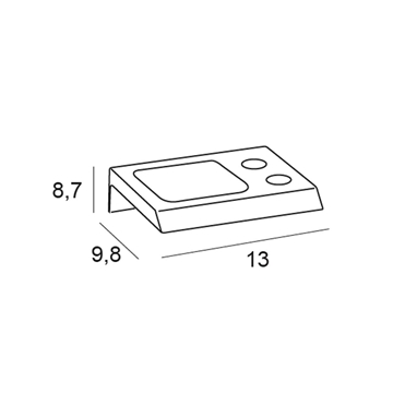 Portacepillos de pared serie MARINA acabado cromo - Imagen 2