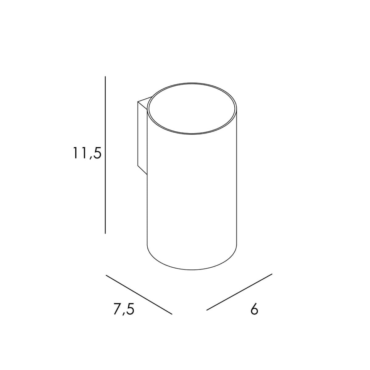 Portacepillos de pared serie NEO acabado negro mate - Imagen 2