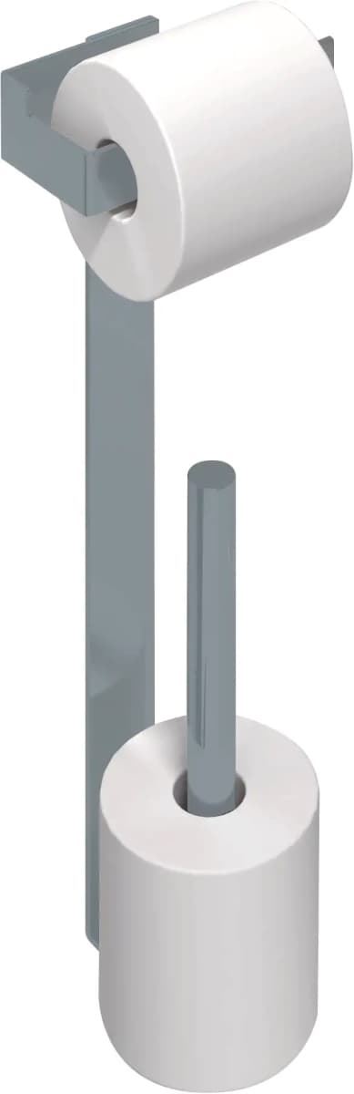 Portarrollos con reserva serie SLIM inox cepillado - Imagen 1