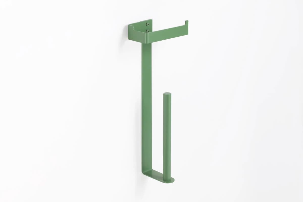 Portarrollos con reserva serie SLIM verde reseda - Imagen 1