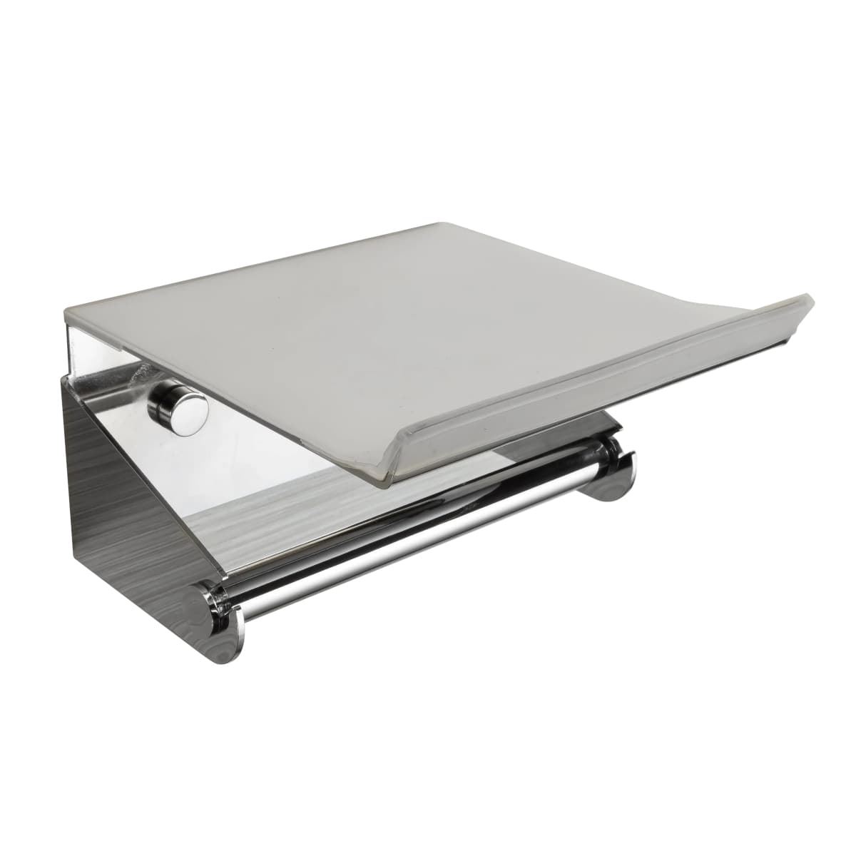 Portarrollos con tapa serie LUXOR acabado cromo - Imagen 1