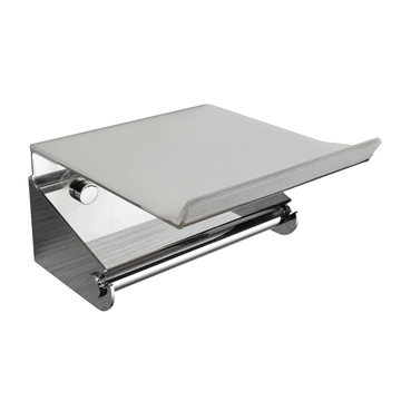 Portarrollos con tapa serie LUXOR acabado cromo - Imagen 1