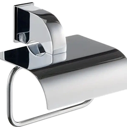 Portarrollos con tapa serie LYS acabado cromo - Imagen 1