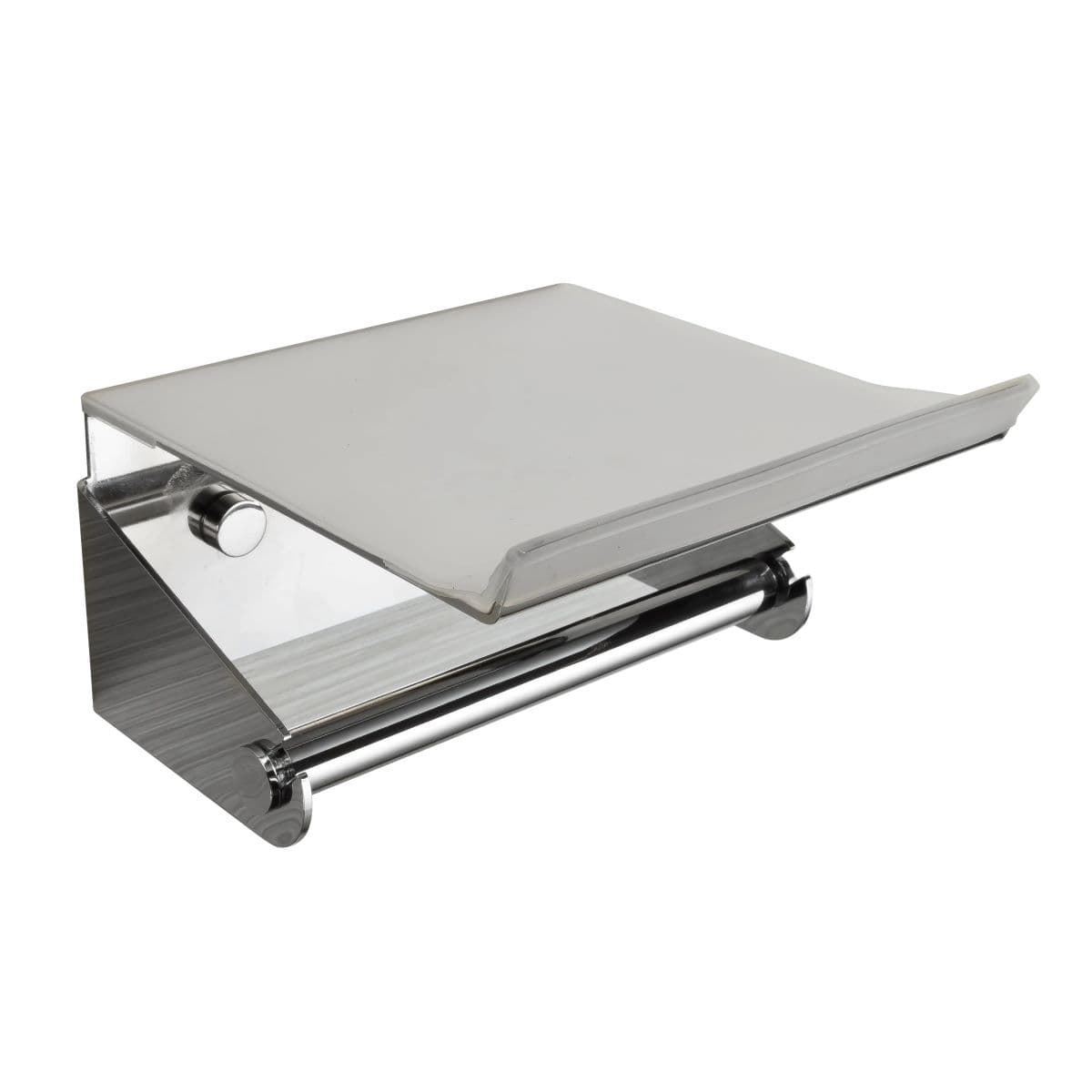 Portarrollos con tapa serie NICOLE acabado cromo - Imagen 1