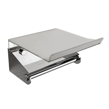 Portarrollos con tapa serie NICOLE acabado cromo - Imagen 1