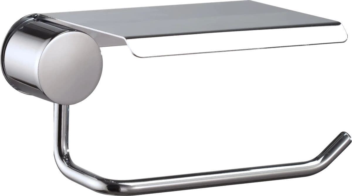 Portarrollos con tapa serie PUNT acabado cromo - Imagen 1