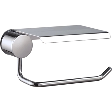 Portarrollos con tapa serie PUNT acabado cromo - Imagen 1