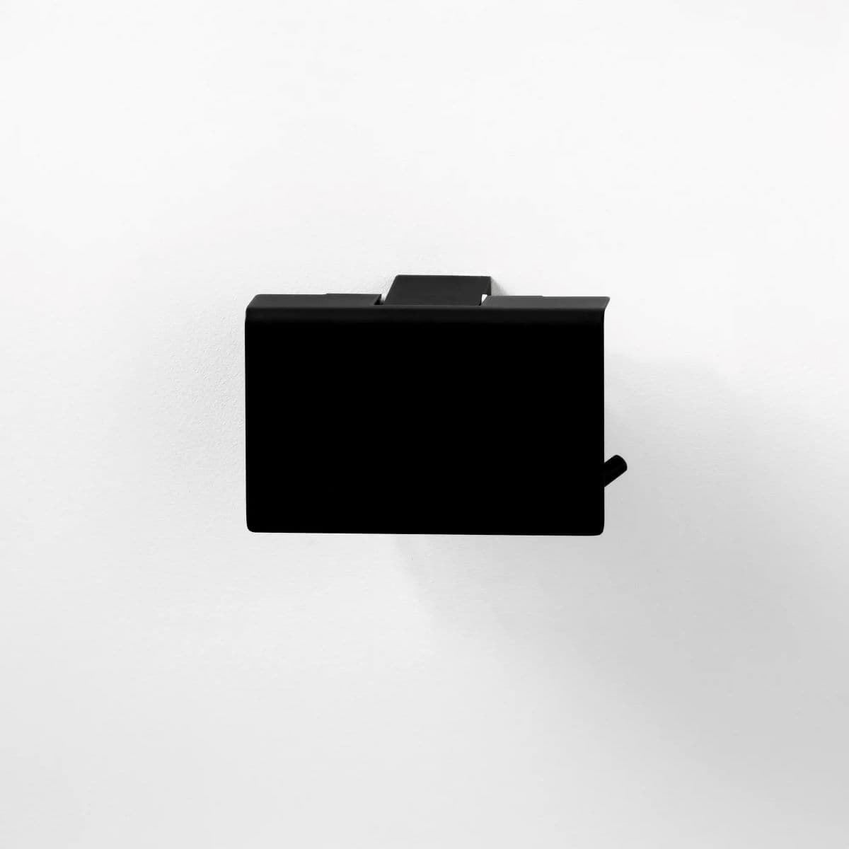 Portarrollos con tapa serie TOMO acabado negro mate - Imagen 1