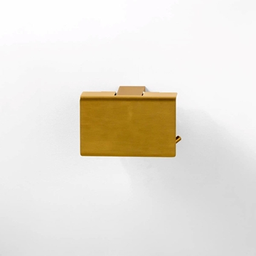 Portarrollos con tapa serie TOMO acabado oro cepillado - Imagen 1