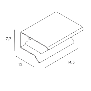 Portarrollos con tapa serie YASS acabado blanco mate - Imagen 2