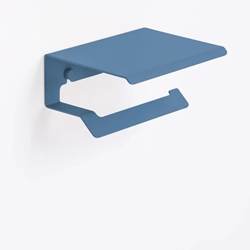 Portarrollos con tapa tapa serie SLIM azul atlántico - Imagen 1