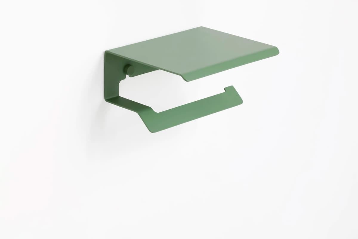 Portarrollos con tapa tapa serie SLIM verde reseda - Imagen 1