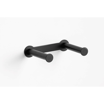 Portarrollos sin tapa doble serie NEO acabado negro mate - Imagen 1