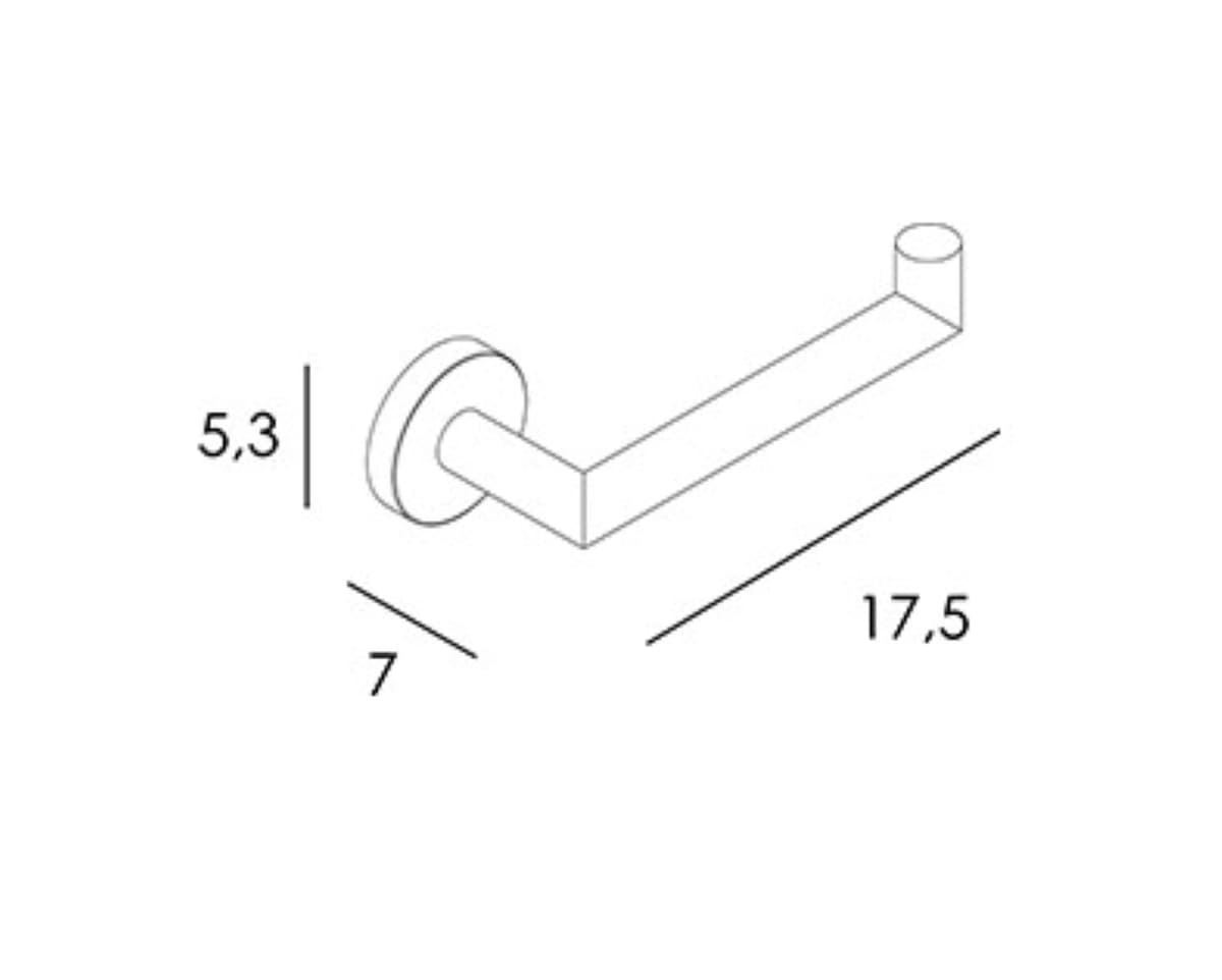 Portarrollos sin tapa serie ECO acabado pulido brillo - Imagen 2