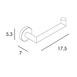 Portarrollos sin tapa serie ECO acabado pulido brillo - Imagen 2