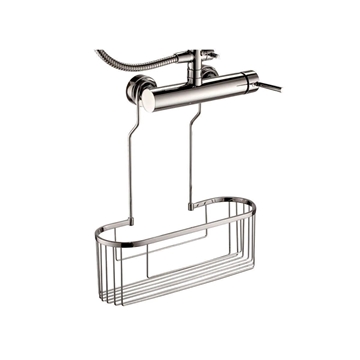Rejilla jabonera a grifo acabado cromo - Imagen 1