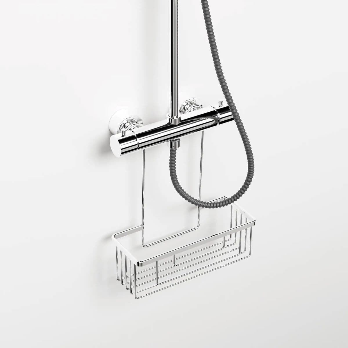 Rejilla jabonera a grifo acabado cromo - Imagen 1