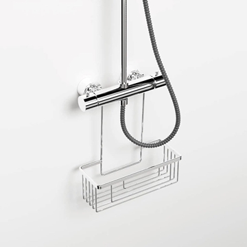 Rejilla jabonera a grifo acabado cromo - Imagen 1