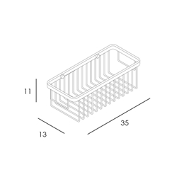 Rejilla jabonera acabado cromo - Imagen 2