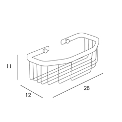 Rejilla jabonera acabado inox cepillado - Imagen 2