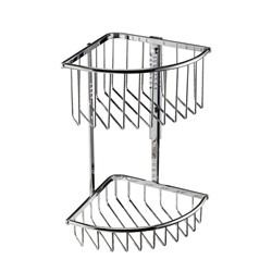 Rejilla jabonera doble acabado cromo - Imagen 1