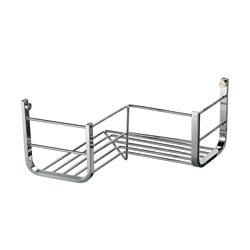 Rejilla jabonera esquinera acabado cromo - Imagen 1