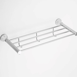 Repisa con perchas serie NOA acabado cromo - Imagen 1