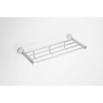 Repisa con perchas serie NOA acabado cromo - Imagen 1