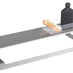 Repisa con toallero serie SLIM acabado inox cepillado - Imagen 1