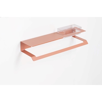 Repisa con toallero serie SLIM acabado terracota - Imagen 1