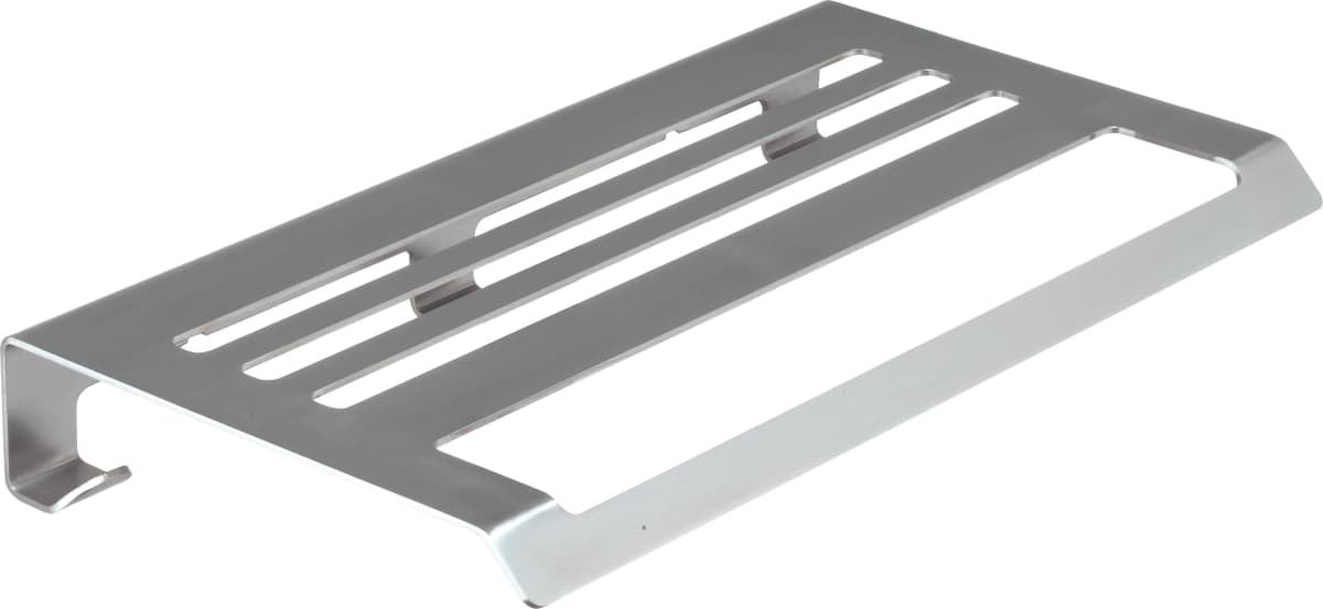 Repisa con toallero y perchas serie SLIM acabado inox cepillado - Imagen 1