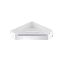 Repisa esquinera con limpia mamparas acabado cromo - Imagen 1