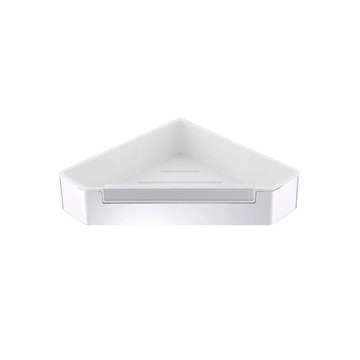 Repisa esquinera con limpia mamparas acabado cromo - Imagen 1