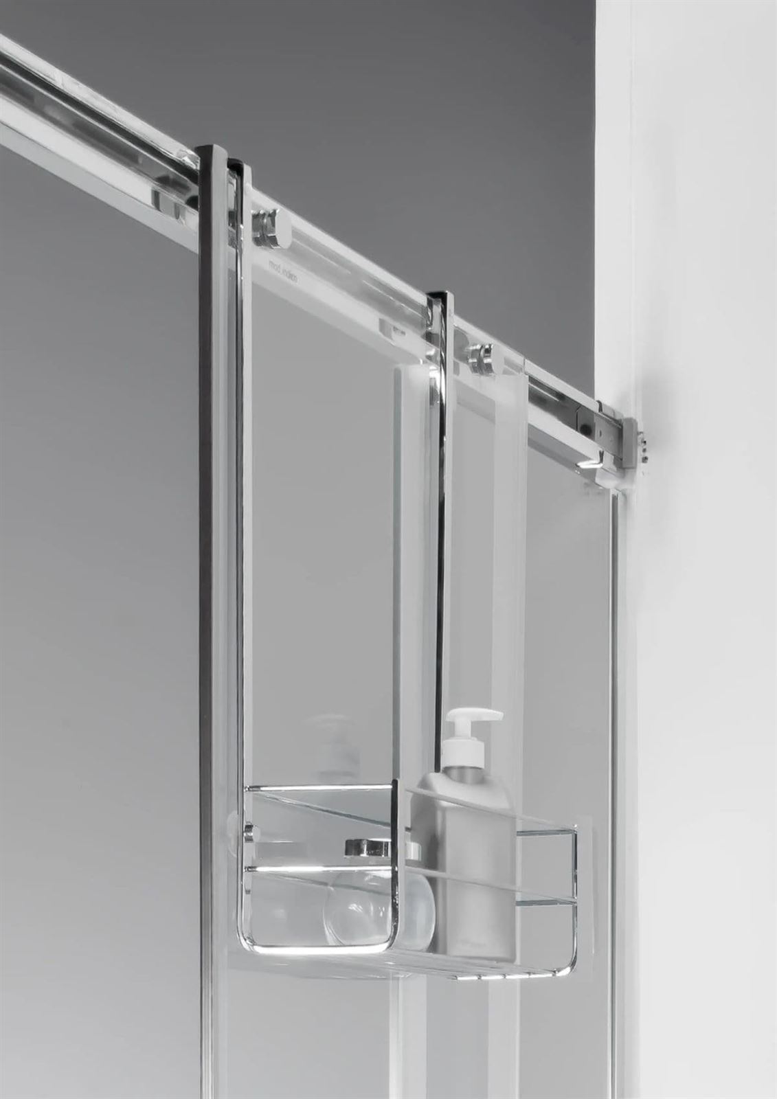Repisa para mampara acabado cromo - Imagen 1