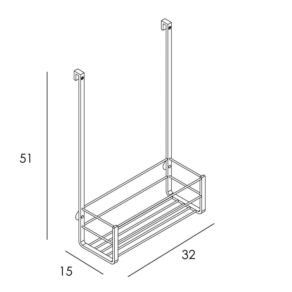 Repisa para mampara acabado cromo - Imagen 2