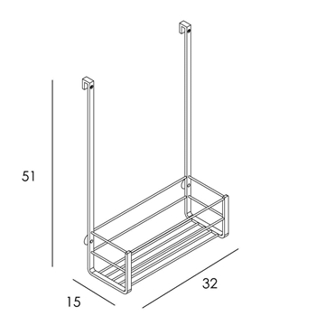 Repisa para mampara acabado cromo - Imagen 2