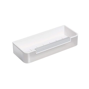 Repisa rectagular con limpia mamparas acabado cromo - Imagen 1