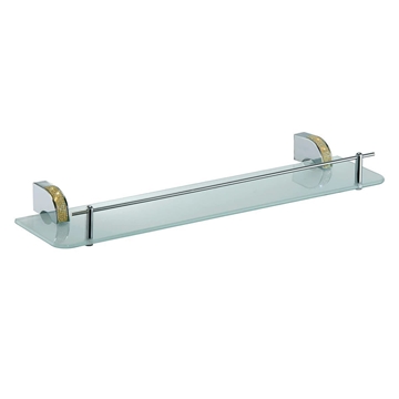 Repisa serie CARMEN acabado cromo + Swarovski oro - Imagen 1