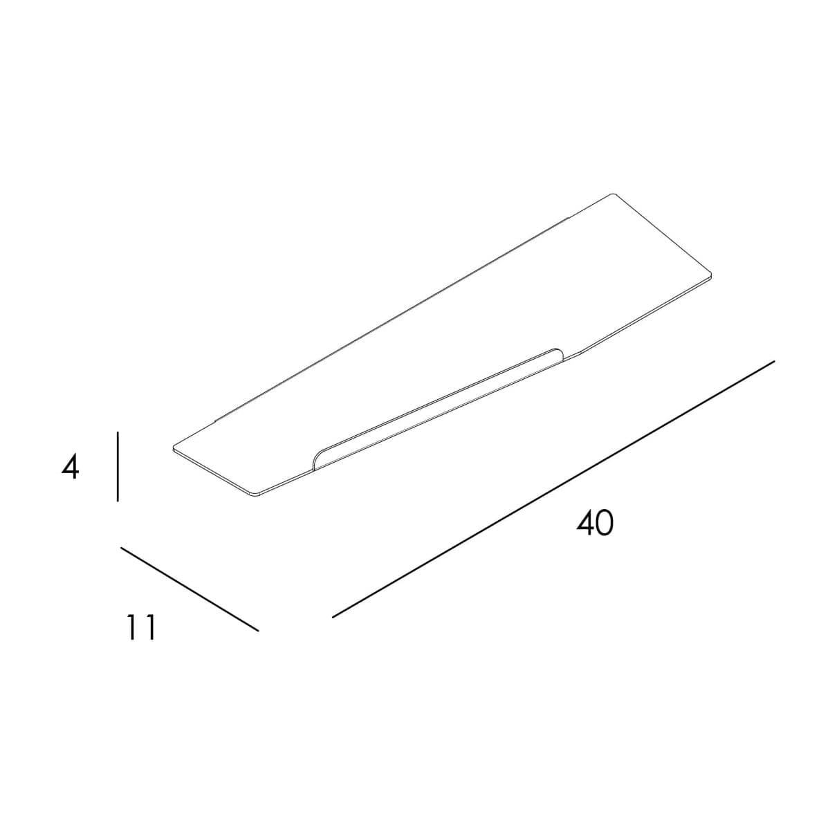 Repisa serie NICOLE acabado cromo - Imagen 2