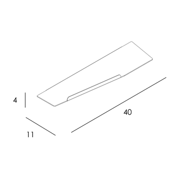 Repisa serie NICOLE acabado cromo - Imagen 2