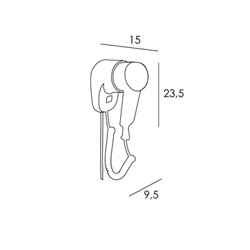 Secador de pelo acabado blanco brillo - Imagen 2