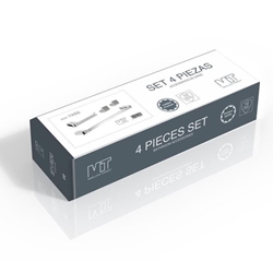 Set 4 piezas accesorios de baño serie YASS acabado cromo - Imagen 1