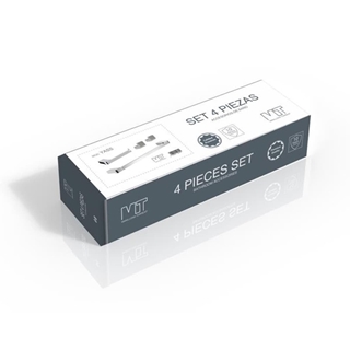 Set 4 piezas accesorios de baño serie YASS acabado cromo - Imagen 1