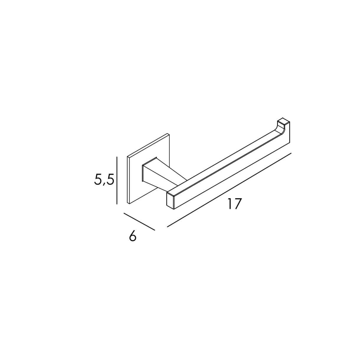 Set de 4 piezas accesorios de baño serie SINTOR acabado cromo - Imagen 5