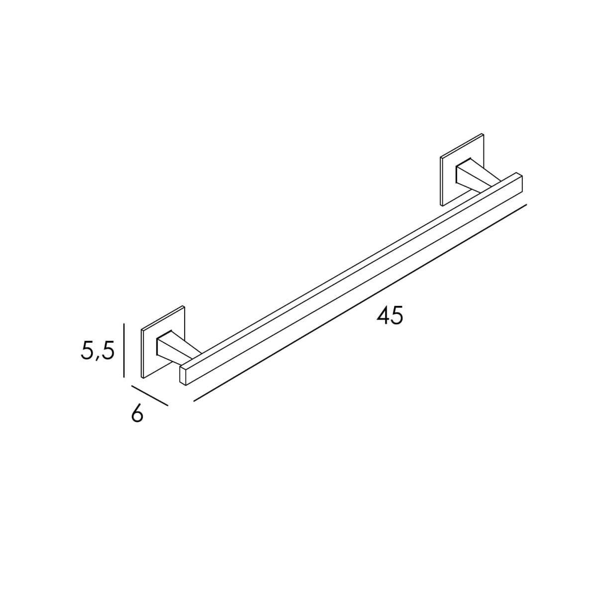 Set de 4 piezas accesorios de baño serie SINTOR acabado cromo - Imagen 6