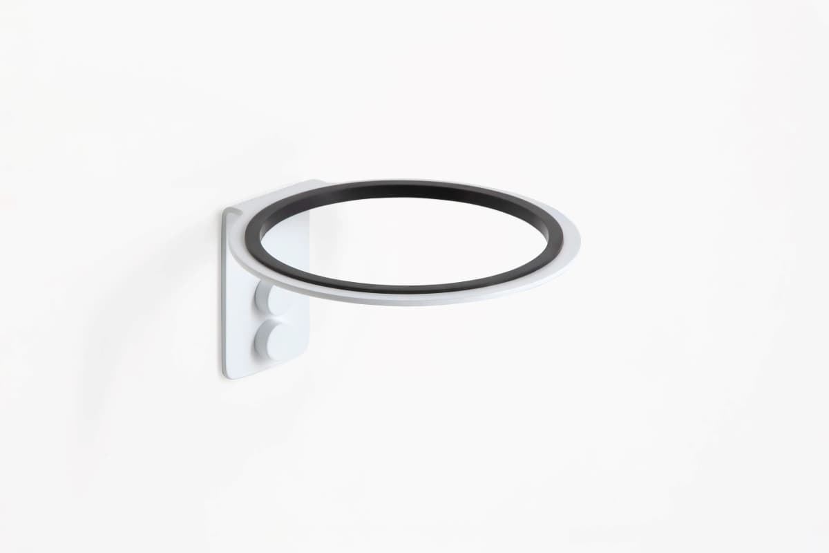 Soporte secador a pared acabado blanco mate - Imagen 1